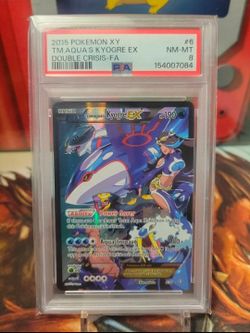 PSA 8 Team Aqua's Kyogre EX Full Art Pokemon Card