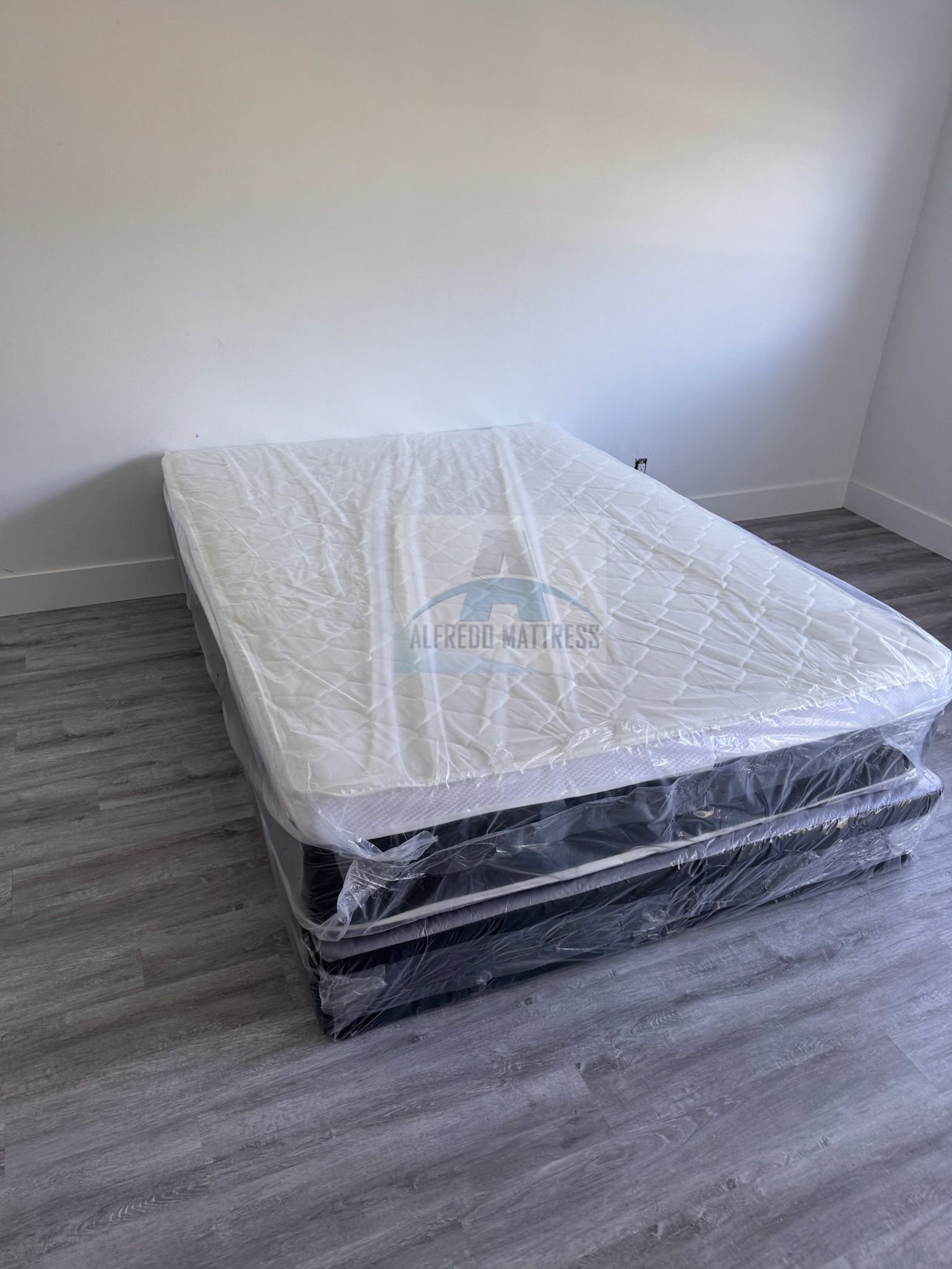 NEW QUEEN PILLOW TOP 60x80 SET MATTRESS AND BOX SPRING 2pcs