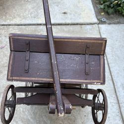 Antique Gidon Sherman Painted Wagon