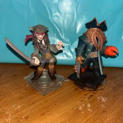Disney Infinity 1.0 Lot Pirates of the Caribbean Crystal Jack Sparrow Davy Jones