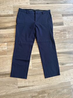 Dockers Men's Pants Navy Blue Smart 360 Tech Straight Fit Size 38W x 30L