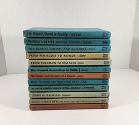 LOT OF 12 VINTAGE HARDBACK CHURCH BOOKS BY CONVENTION PRESS