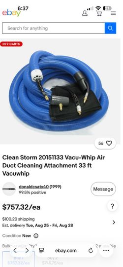 HVAC  duct cleaning hose