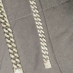 Two Silver Diamond Chains 