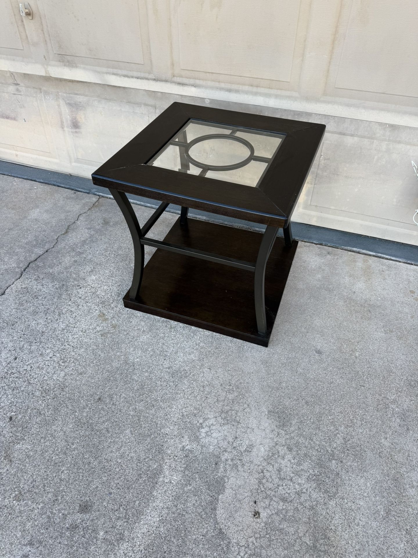 Wood / Metal End Table