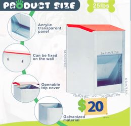 🐾 25lb Galvanized Automatic Dog Feeder (BRAND NEW)