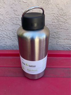 Klean Kanteen Wide Loop Cap Brushed Stainless, 64oz
