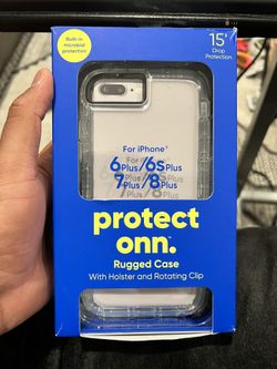 Onn Rugged Case With Holster And Rotating Clip  , 6-7-8 Plus 