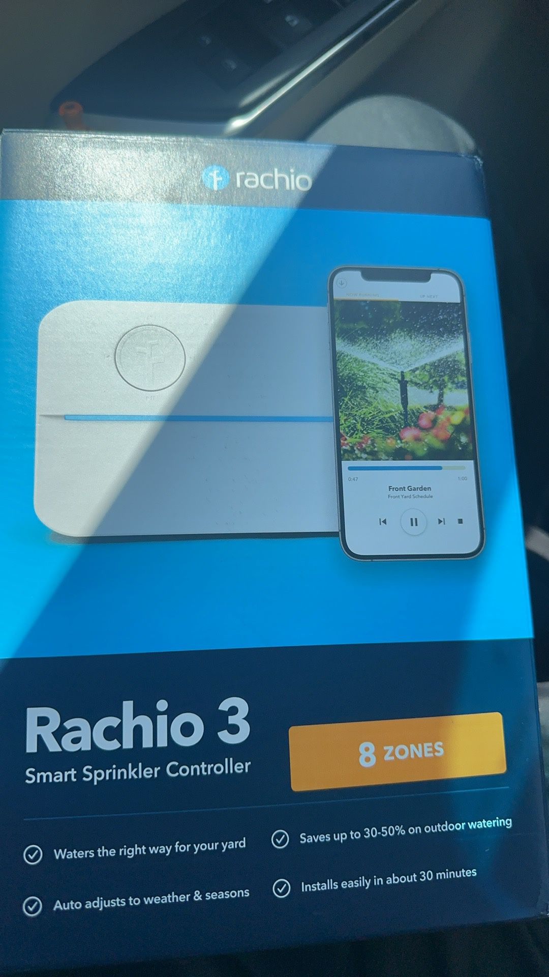 Rachio 3 Outdoor Enclosure AND Smart Sprinkler Controller 8 Zones 