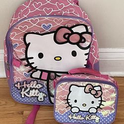 Hello Kitty Backpack & Lunchbag
