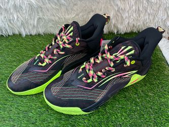 Li-Ning Basketball Sneakers Black Neon size 10