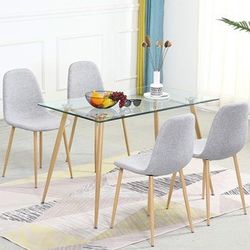 4 Midcentury Modern Grey Chairs