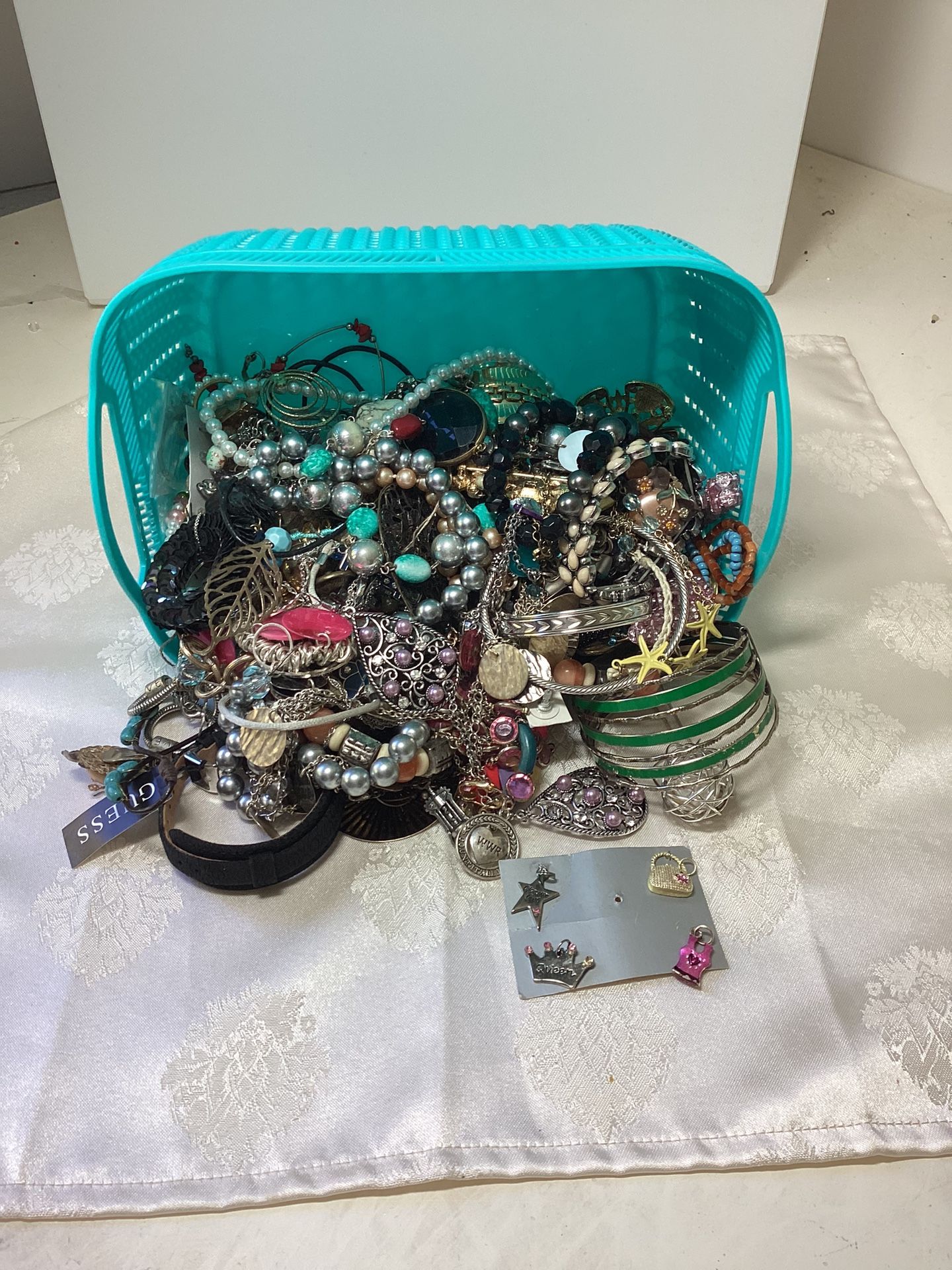 4 Plus Pounds Of Broken Jewelry For Crafting/DIY