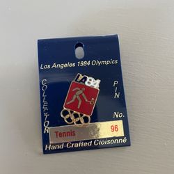 1984 LA Olympics Tennis Pin