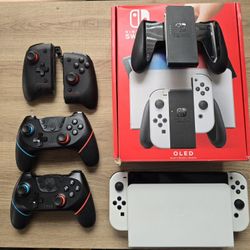 Switch OLED With Some Accessories 