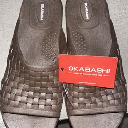 OKABASHI Torino Sandals - Large , Brown 