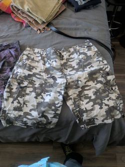 Camo shorts size 46