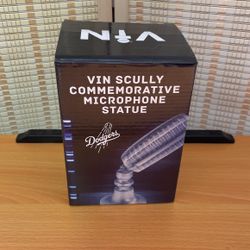Vin Scully Commemorative Microphone Statue SGA NIB