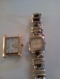2 Bulova Watches 1 no Band no Battery 55.00