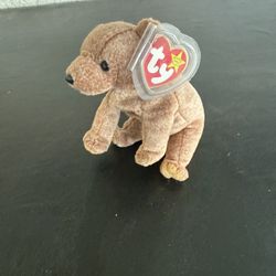TY Beanie Baby Bear Named Pecan 