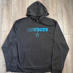 Dallas Cowboys Authentic Hoodie Black Men’s 2XL NFL Pullover Kangaroo Pocket excellent used condition