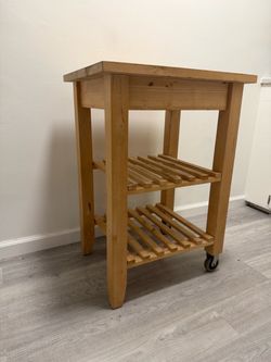 Kitchen butcher block island