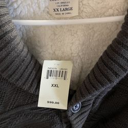 Lucky Brand Sherpa Cardigan XXL