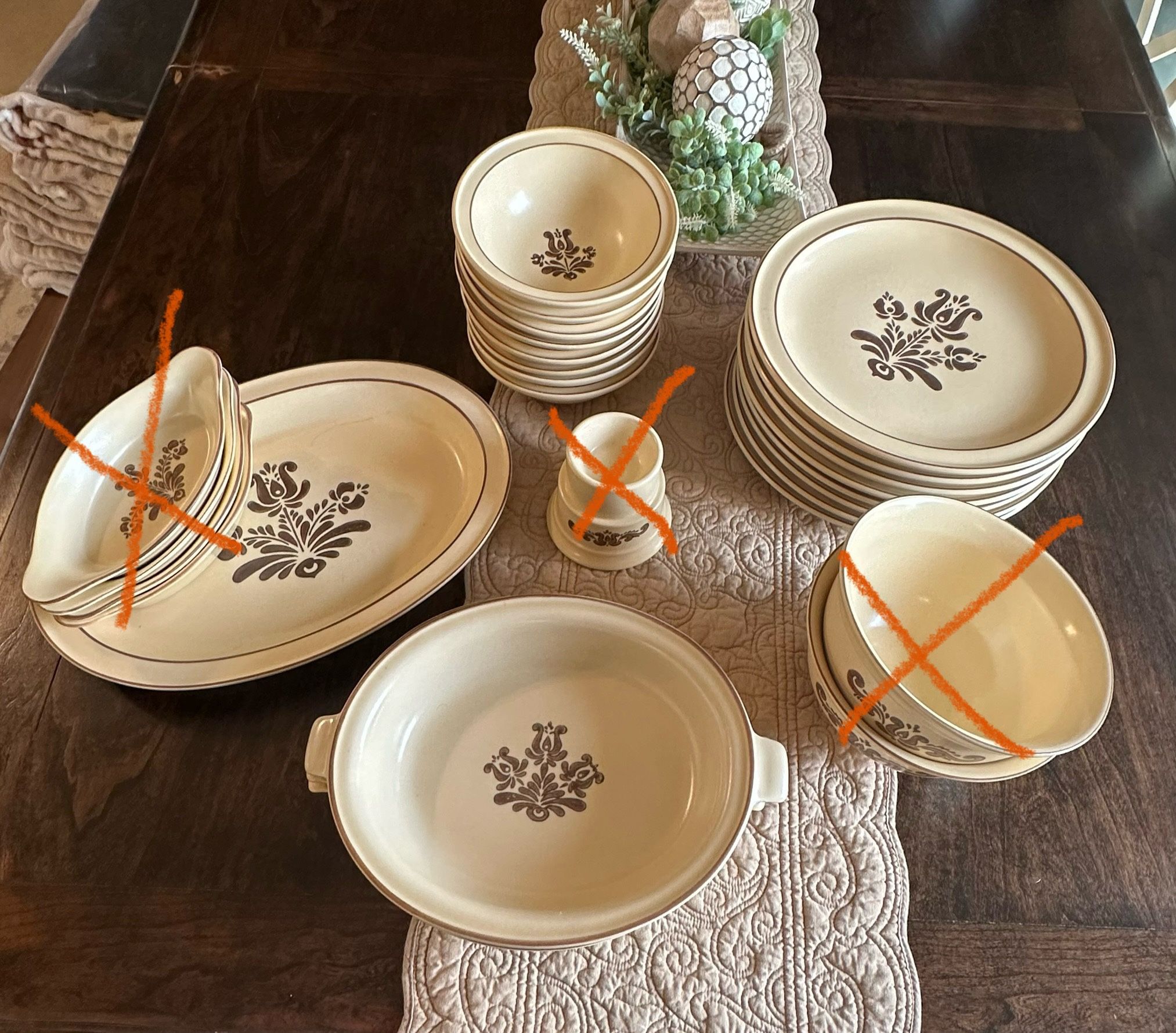 Vintage Pfaltzgraff Stoneware Set