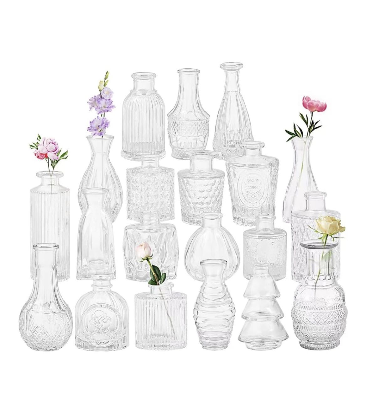 Glass Bud Vases 40pc