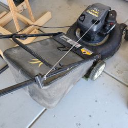 Gas Powered Lawn Mower With Bag