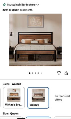 Queen bed plus queen mattress