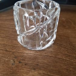 Round Crystal Votive Or Tealight Candleholder