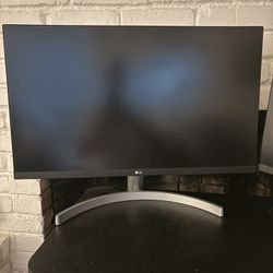 Computer Monitor (dual Monitors) And Standing Desk 