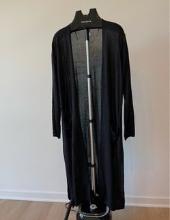 Long Sleeve Open Front Cardigan Black Stylus New With Tag