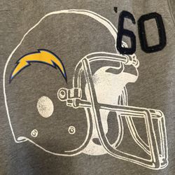 Los Angeles Chargers Sweater Womens Large Pink Victorias Secret NFL Hoodie Gray