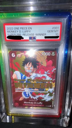 Monkey D. Luffy Super Prerelease Winner PSA 10