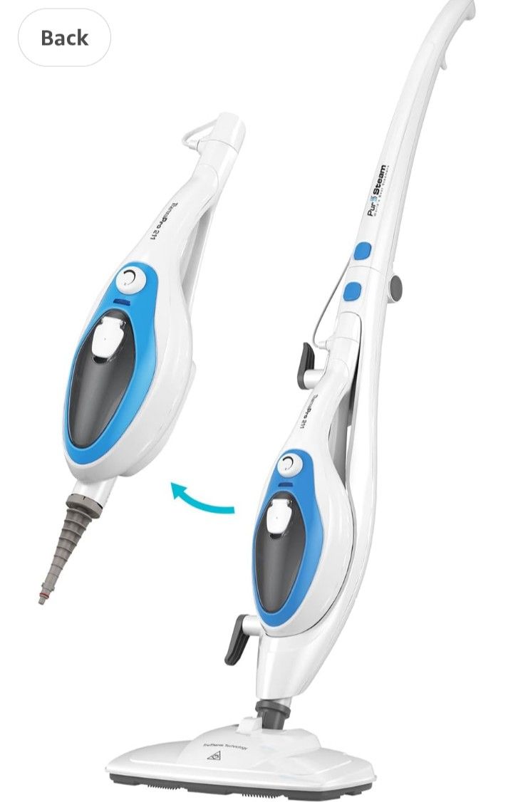 This Is Awesome! PurSteam 10-in-1 Steam Mop, Floor Steamer with Detachable Handheld Steam Cleaner for Tile, Hardwood Floors