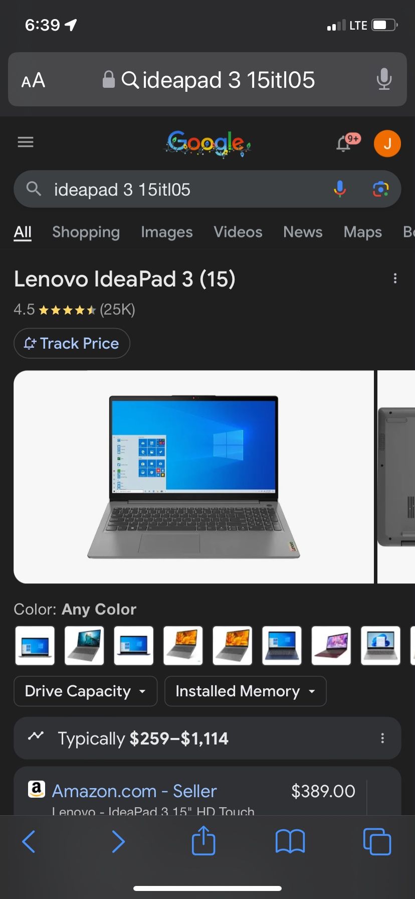 Idea Pad 15itl05