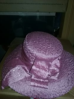 Mother day Pink woman dress hat