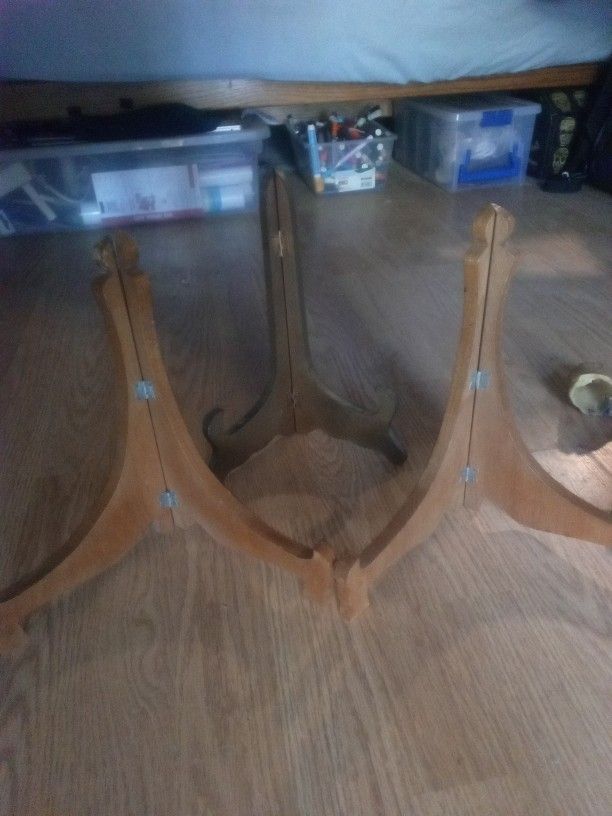 Vintage Wooden Display Stands 