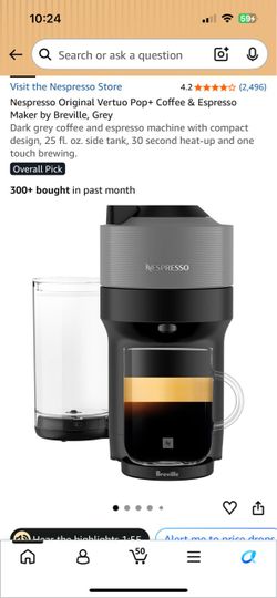 Nespresso Vertuo Pop+ Coffee & Espresso Maker by Breville