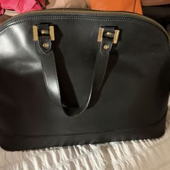 Vintage Alberta Di Canio Milan Italy Genuine Leather Dome Handbag