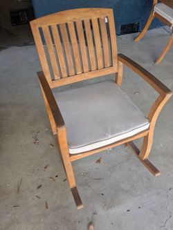 Outdoor patio rocking chair