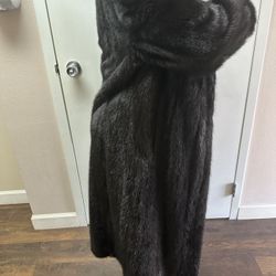 Authentic, Beautiful Black Mink Coat