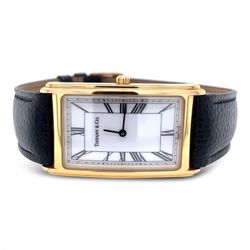 Designs Tiffany & Co. 18k Watch❤️🤙  Like new classic Tiffany & Co. watch. 18K yellow gold case and white dial with black roman numeral hour markers. 