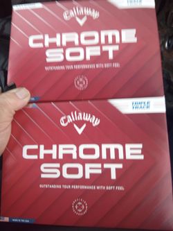 Callaway Chrome soft golf balls x4