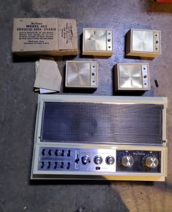NuTone 2067-2068 Intercome + 4 NuTone Model 412 door speakers