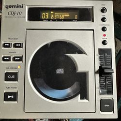 Classic!  Gemini cdj-10 DJ cd player w/pitch control - like new in box