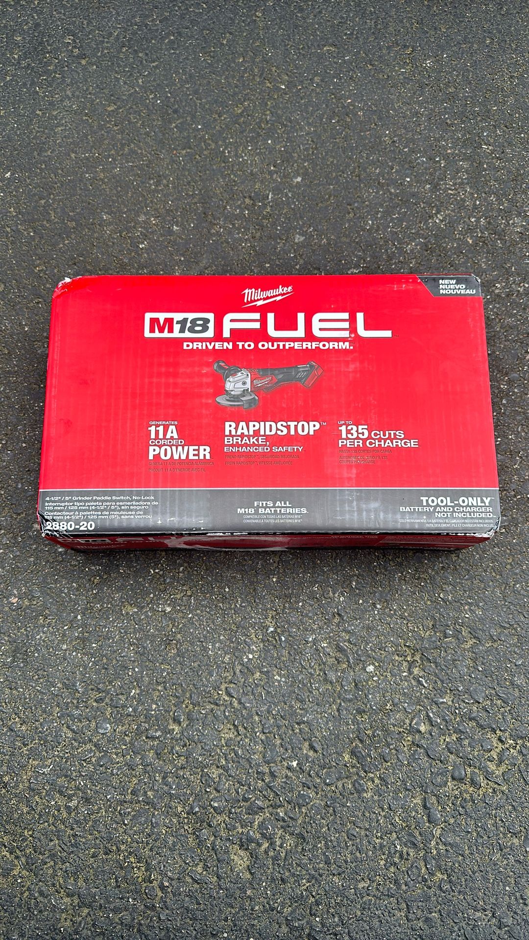 Milwaukee Fuel 4-1/2”-5” Grinder