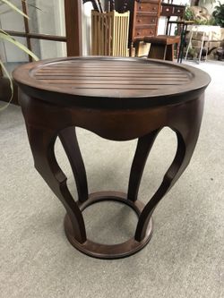 Wooden round table